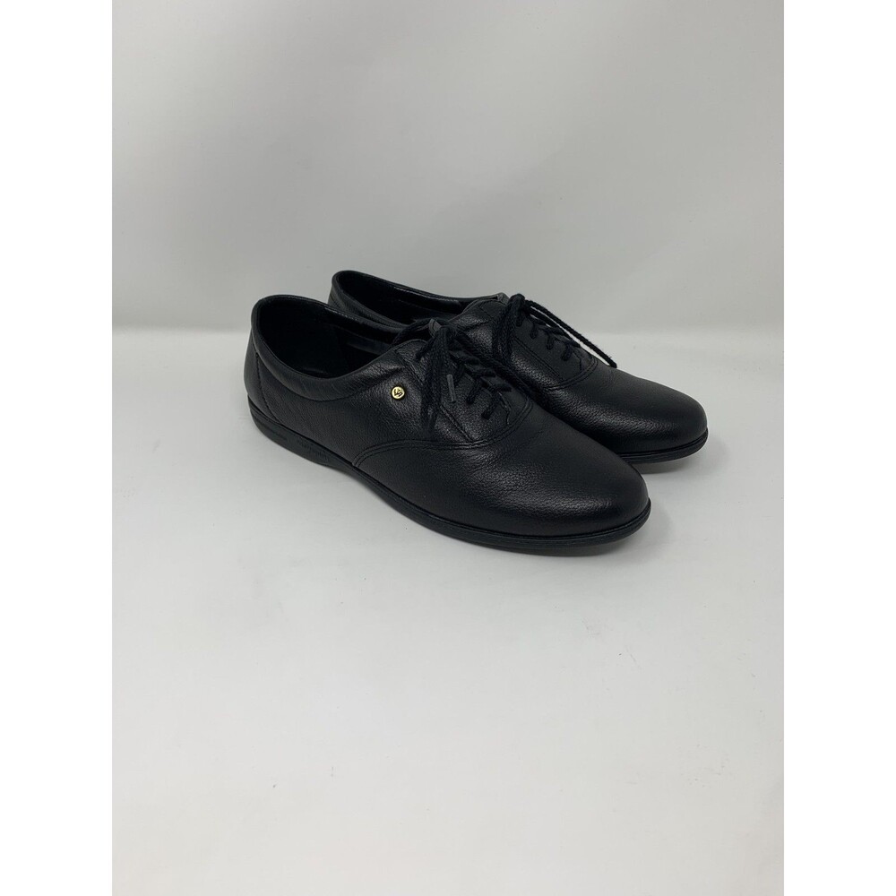 Easy Spirit E360 Shoes Womens Size 9 Black Leather Lace Up Oxford Comfort Casual